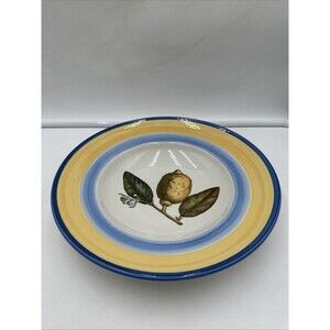 Villeroy & Boch Amarillo Lemon Branch Design Pasta Serving Bowl 11.75"D